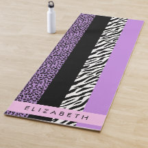 Impressão Leopardo, Impressão Zebra, Roxo, Seu Nom