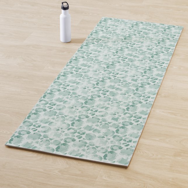 Tapete De Yoga Impressão Leopardo Mint (In Situ)