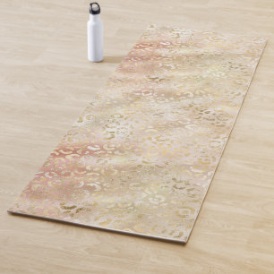 Tapete De Yoga Impressão rosa-rosa-rosa brilhante Rosa-Blush Dour