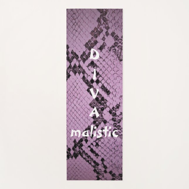 Tapete De Yoga IMPRESSÃO Yoga Mat. Roxo DIVAmalístico (Frente)
