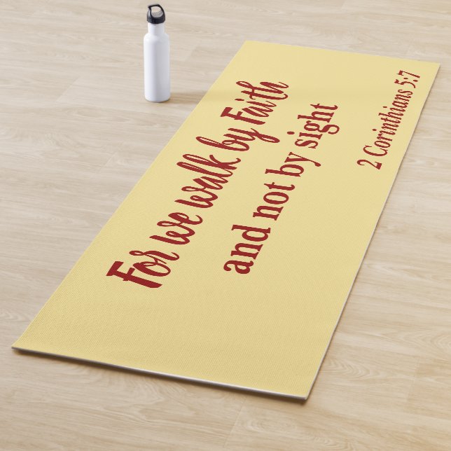 Tapete De Yoga Incrível para nós caminhamos pela fé não pela visã (In Situ)