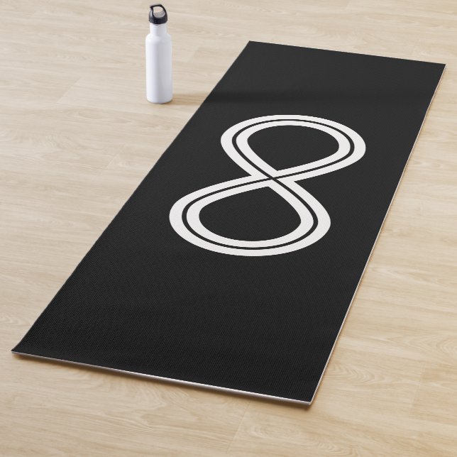 Tapete De Yoga Infinity Harmony Black & White (In Situ)