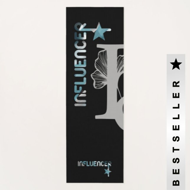 Tapete De Yoga INFLUENCER Yoga Mat Malhação Abstrato Oceano Azul (Criador carregado)