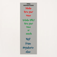 Instruções da ioga