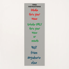 Tapete De Yoga Instruções da ioga