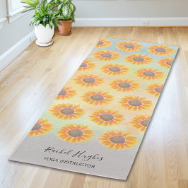 Tapete De Yoga Instrutor Sunflower Yoga