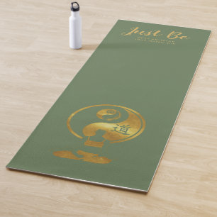 Tapete De Yoga Instrutor YOGA Personalizado, Apenas Seja O GREEN