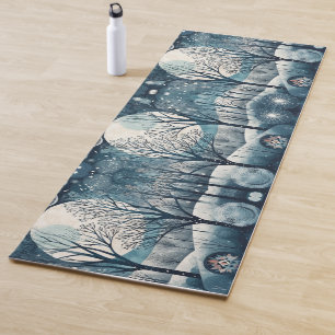 Tapete De Yoga Inverno escandinavo, personalizável