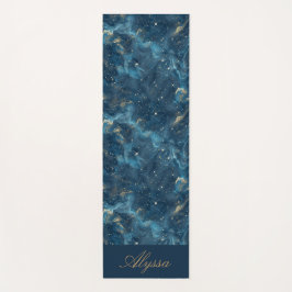 Tapete De Yoga Ioga Azul Personalizado