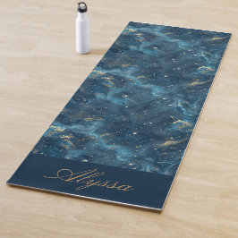Tapete De Yoga Ioga Azul Personalizado