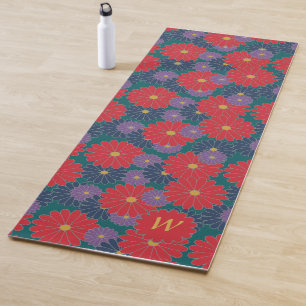 Tapete De Yoga Ioga Floral de Queda Splashy