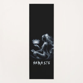 Tapete De Yoga Ioga Instrutor Lotus Meditação Pose Brilhante