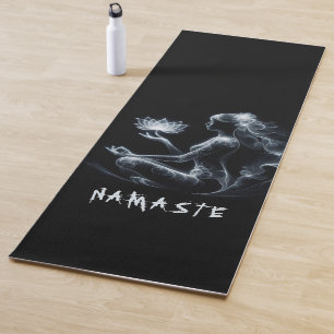 Tapete De Yoga Ioga Instrutor Lotus Meditação Pose Brilhante