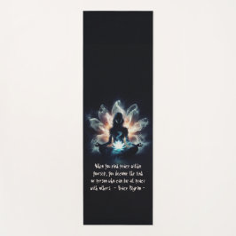 Tapete De Yoga Ioga Instrutor Meditação Dose Brilhante Lotus