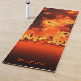 Tapete De Yoga Ioga Mat Fractal do Flare Solar