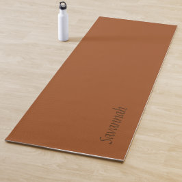 Tapete De Yoga Ioga Mat Personalizado De Rust-Brown