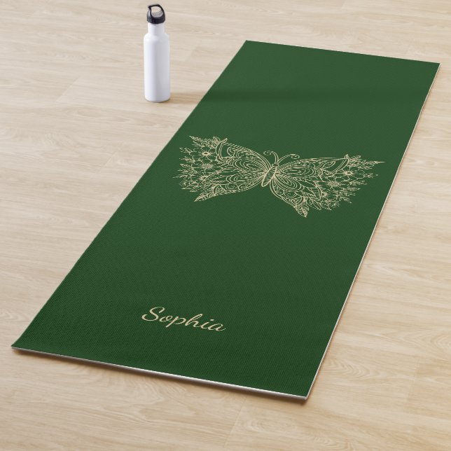 Tapete De Yoga Ioga Mat Personalizado, Matriz Pirata Butterfly (In Situ)