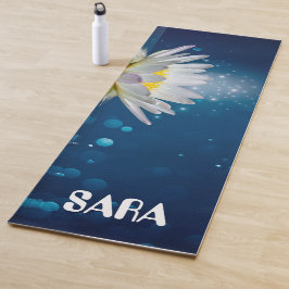 Tapete De Yoga Ioga medidora de lotus azul