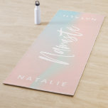 Tapete De Yoga Ioga pastel namaste<br><div class="desc">Um tapete de ioga de pastel namaste. Com espaço para personalizar.</div>