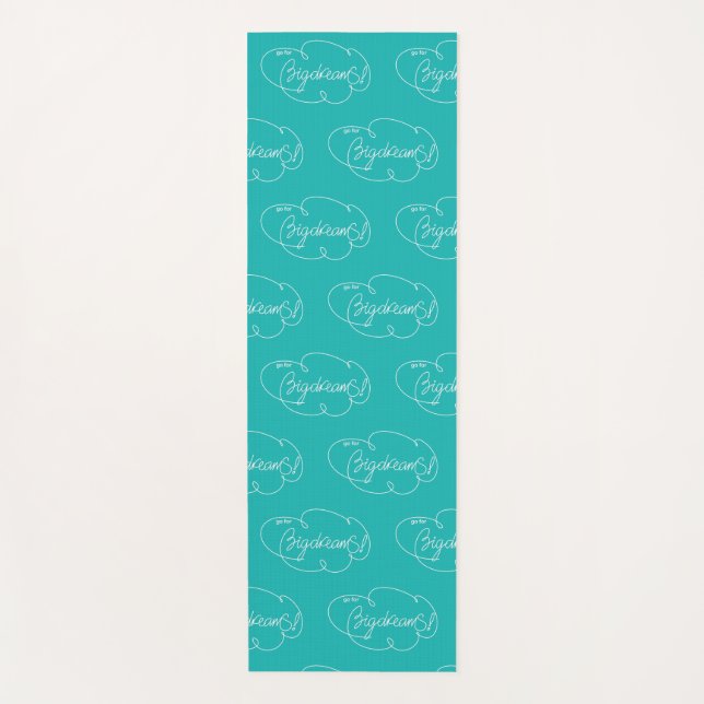 Tapete De Yoga ir para grandes DREAMS - Nuvem Negra- W (Frente)