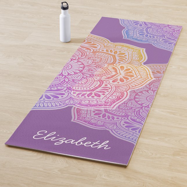 Tapete De Yoga Iris Mandala Personalized Yoga Mat (Criador carregado)