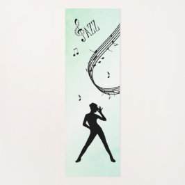Tapete De Yoga Jazz Dance Green Music