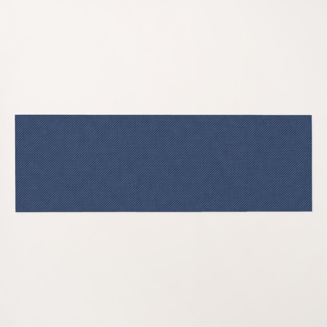 Tapete De Yoga Jeans Azuis Faux Tecido Yoga Mat (Verso (Horizontal))