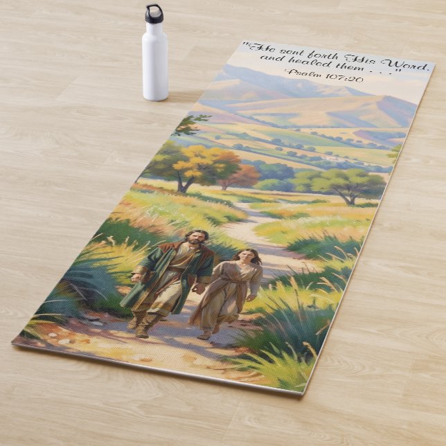 Tapete De Yoga Jesus Heals Exercise Mat (In Situ)