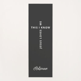 Tapete De Yoga Jesus Personalizado me ama como um Reversível Bran