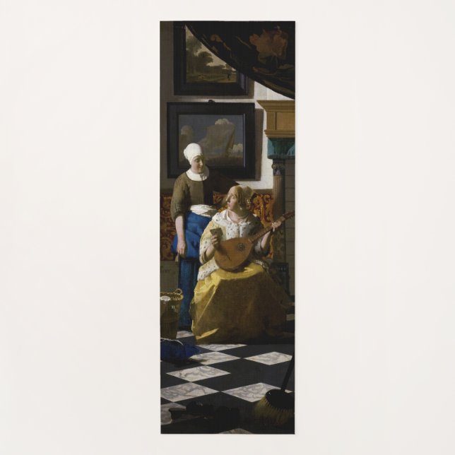 Tapete De Yoga Johannes Vermeer - A Carta do Amor (Frente)
