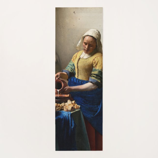 Tapete De Yoga Johannes Vermeer - A Milkmaid (Verso)