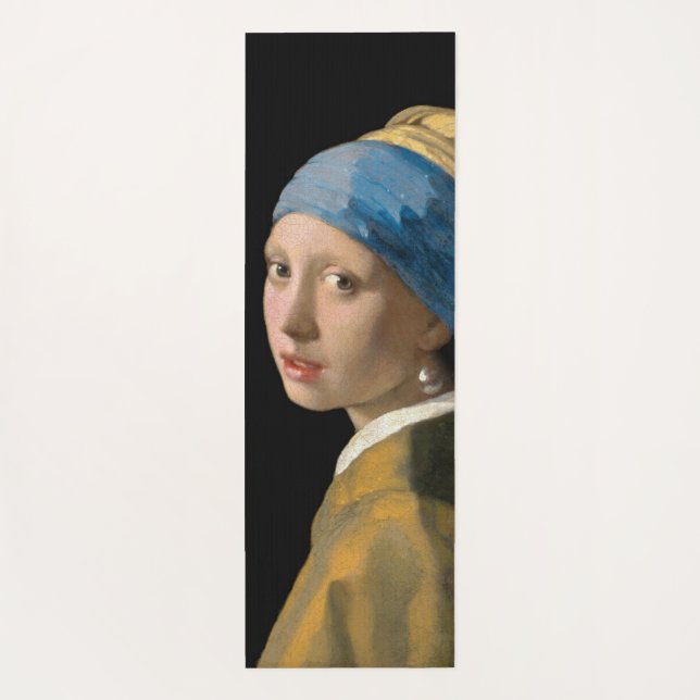 Tapete De Yoga Johannes Vermeer - Rapariga com um Ouriço de Pérol (Verso)