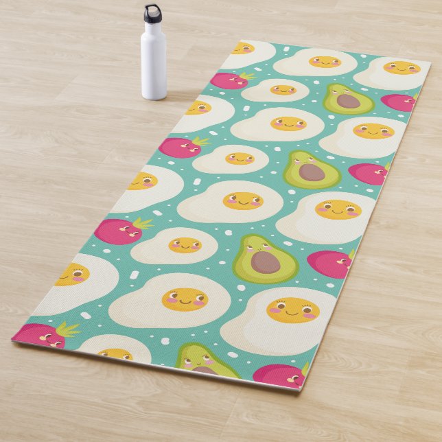 Tapete De Yoga Kawaii Comida Yoga Mat (In Situ)