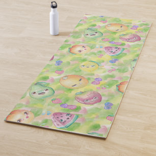 Tapete De Yoga Kawaii Fruta Yoga Mat