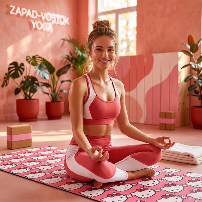 Tapete de Yoga Kitty (Criador carregado)