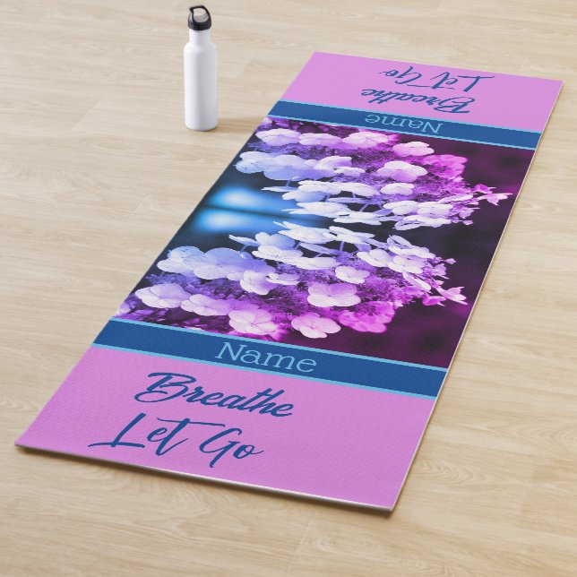 Tapete De Yoga Lacecap Hydrangea Flower Personalizada (In Situ)