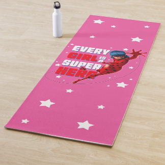 Tapete De Yoga Ladybug Cada garota é um super herói