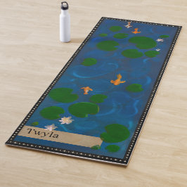 Tapete De Yoga Lago de Lótus Personalizado