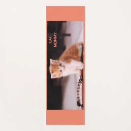 Tapete De Yoga Laranja "Mamãe de Gato" Laranja Gatinho