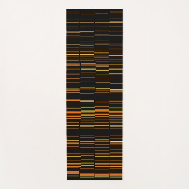 Tapete De Yoga Laranja Moderno Muito Legal, Rasgada (Frente)