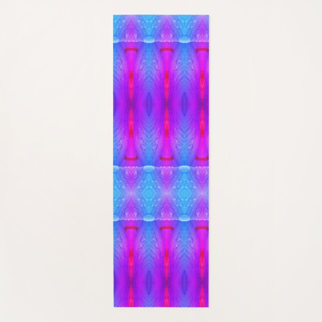 Tapete De Yoga Lavanda Art Deco Ikat Miami (Frente)