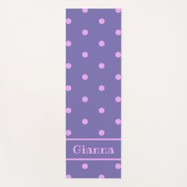 Tapete De Yoga Lavanda Bolinhas Yoga Mat