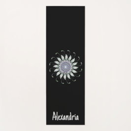 Tapete De Yoga Lavanda e Sage Mandala Flor