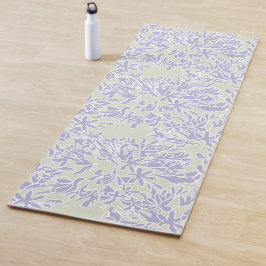 Tapete De Yoga Lavender Agapanthus Flower Sage Green