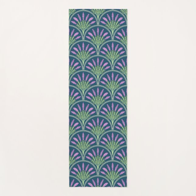 Tapete De Yoga Lavender - Dark Background (Frente)