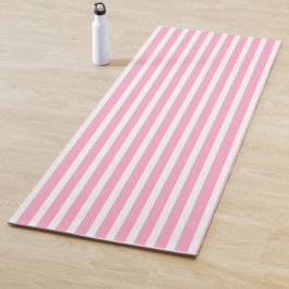 Tapete De Yoga Lavender pink Vertical Stripped Yoga Mat
