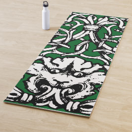 Tapete De Yoga Leão Knotwork do Século 20 inicial