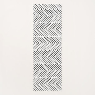 Tapete De Yoga Legal Doodle Herringbone Boho Minimamente