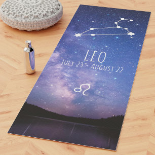 Tapete De Yoga Leo   Astrologia Zodiaca Personalizada Yoga Mat