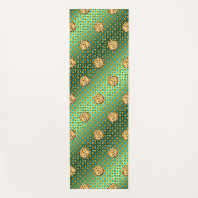 Tapete De Yoga Leo & Fire Dog (Frente)